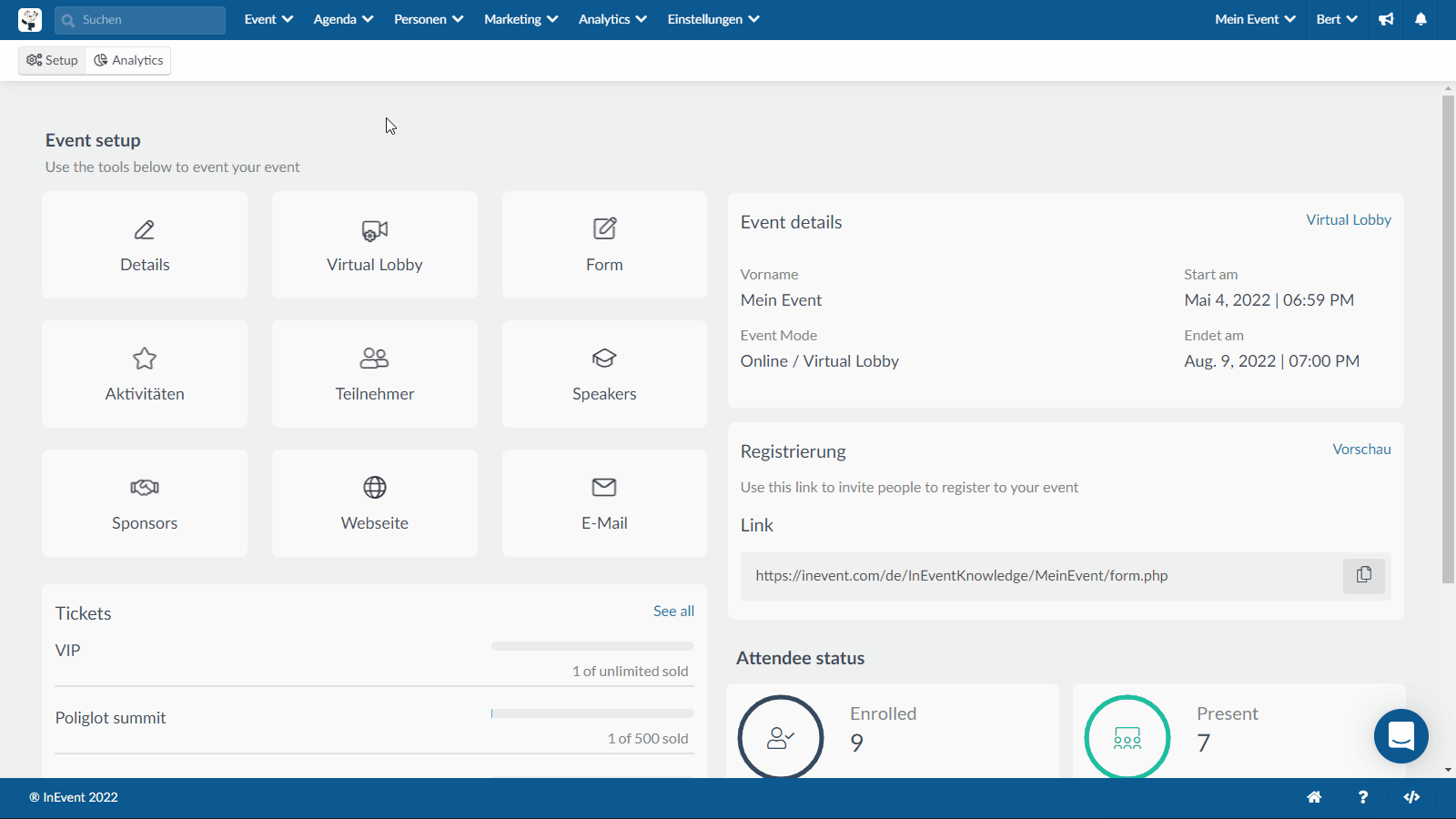 Gif showing how to create meeting slot with an attendee