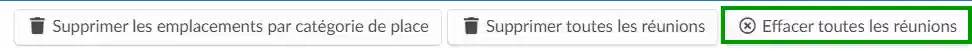 Effacer toutes les réunions
