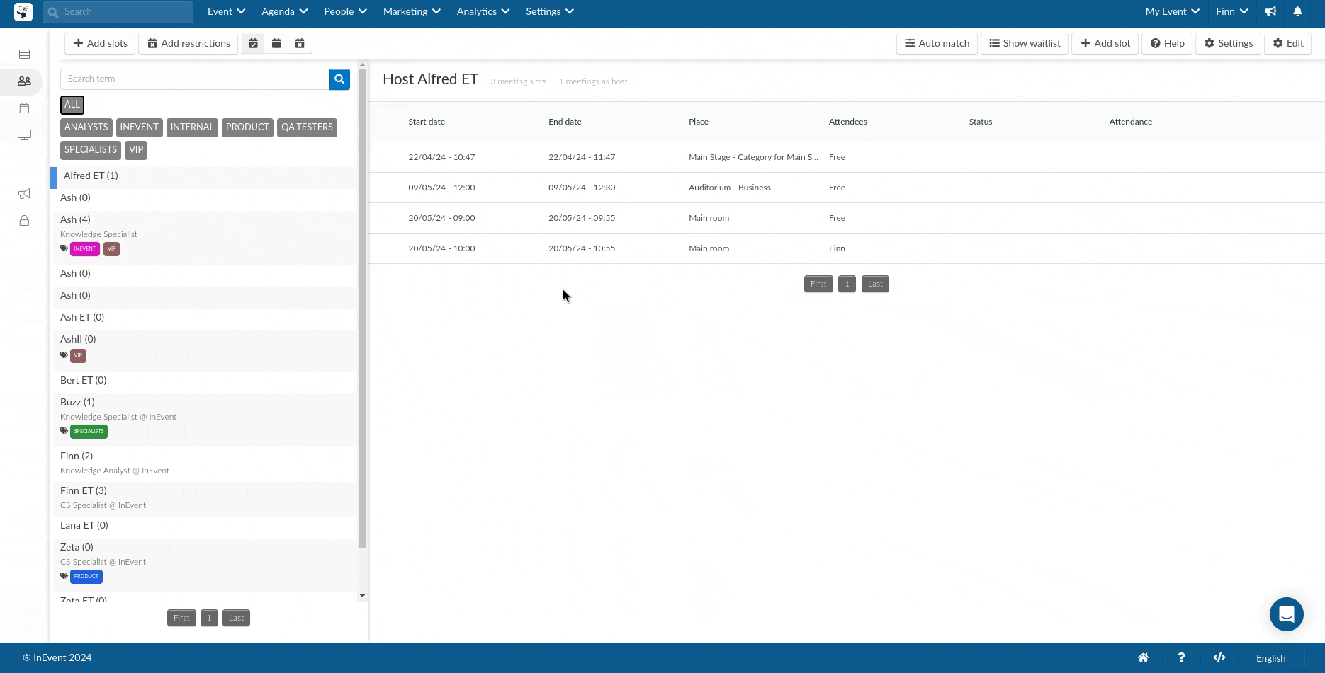 Gif showing how to swap a meeting time