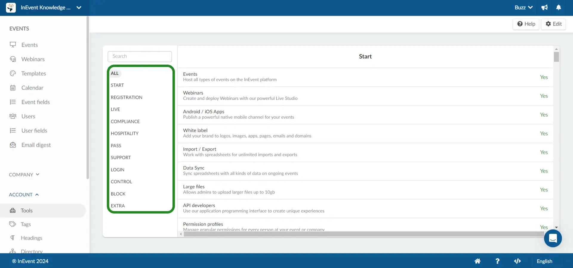 image showing all tools sections