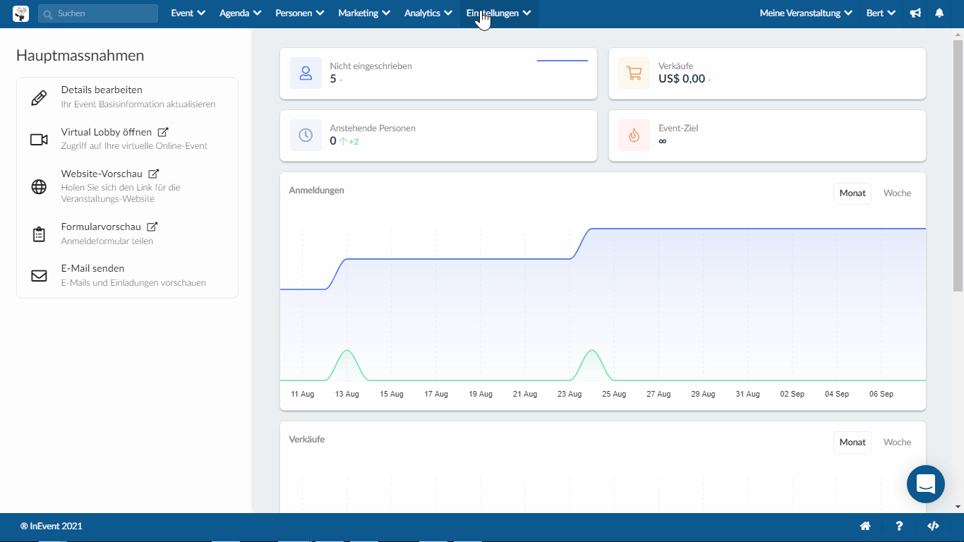 How to enable and disable event tools