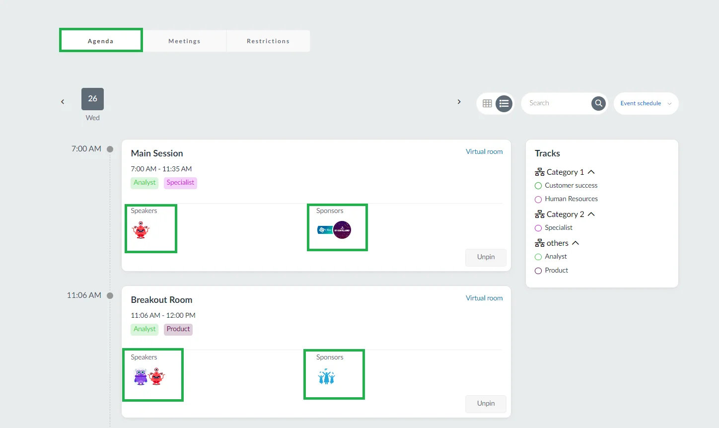 Different activity layout