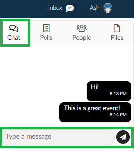 Screenshot chat