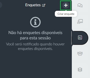 Captura de tela: Como criar uma nova enquete dentro de uma atividade
