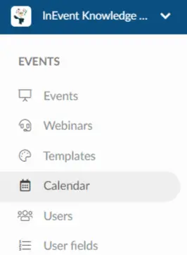  Event section > Calendar