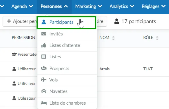 personnes > participants