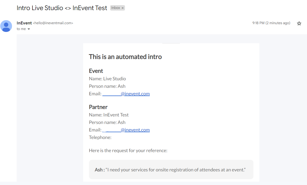 Intro mail