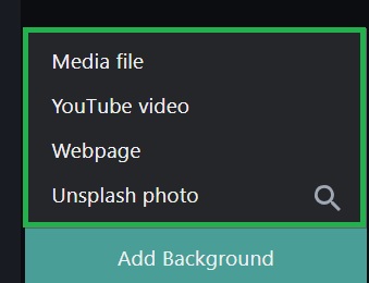 Add Background options on XSplit