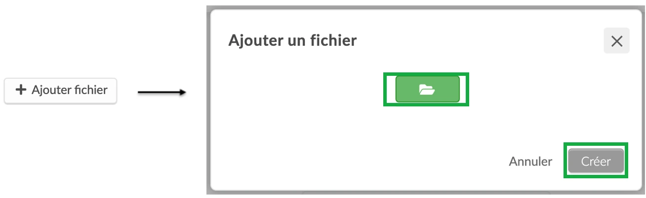 comment ajouter un fichier dans la plateforme