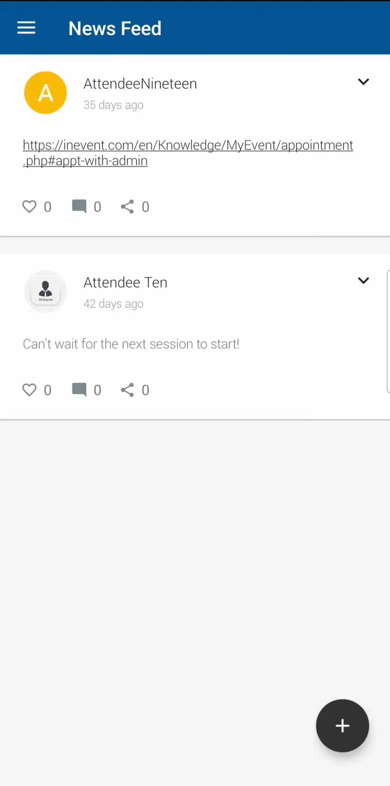 GIF showing the alternative menu