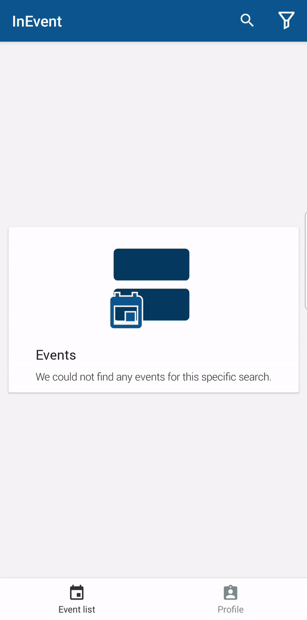 GIF showing the interface to enter company code