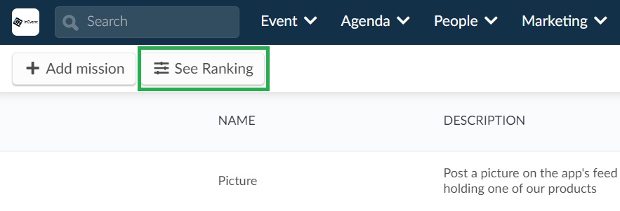 Screenshot of Ranking