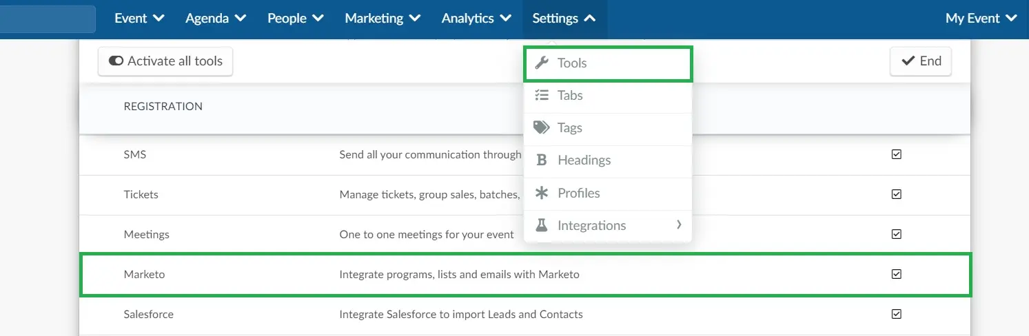 Marketo enabling