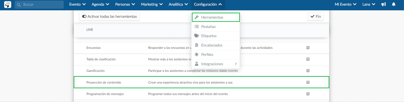 ¿Cómo habilito o deshabilito esta función?