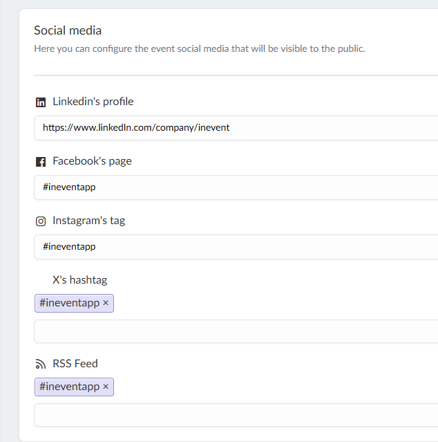 Create posts on the feed Via social media