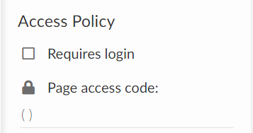 Access Policy