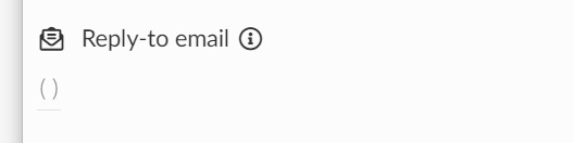 Reply-to email
