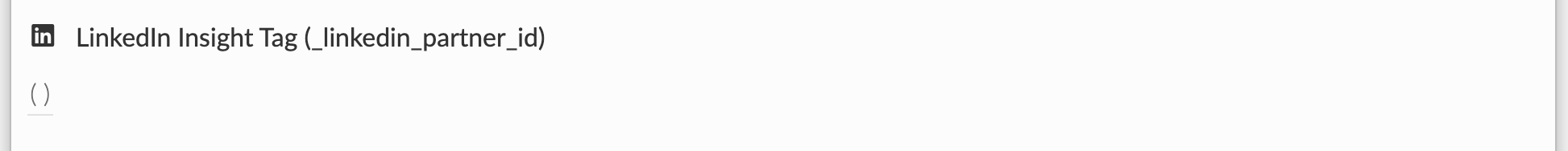 Tag do LinkedIn