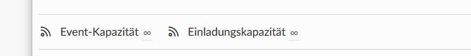 Event- und Einladungskapazität