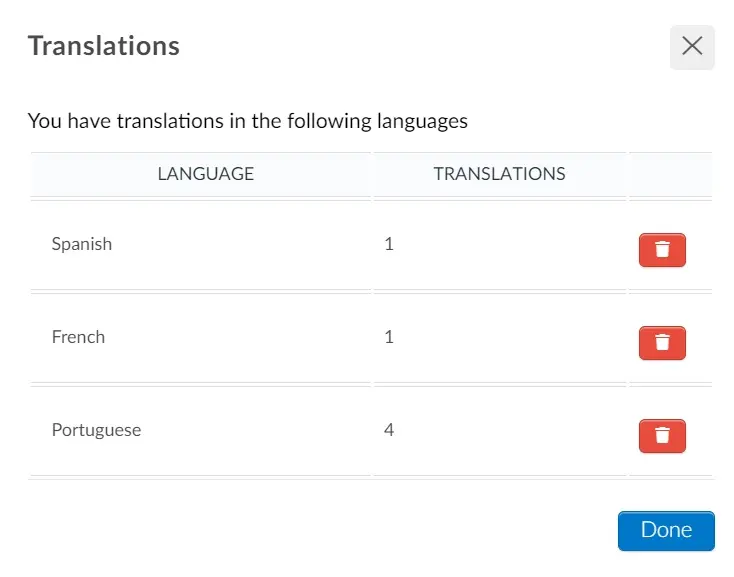 Screenshot translations