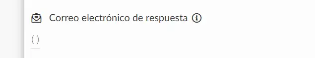 Correo electrónico de respuesta