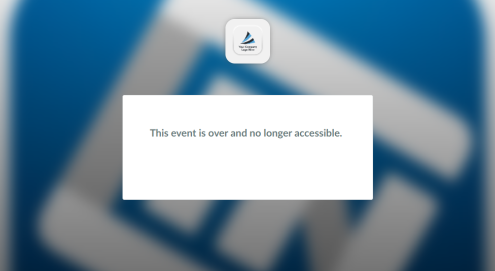 End of event access notification