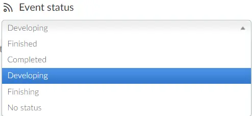 Event status