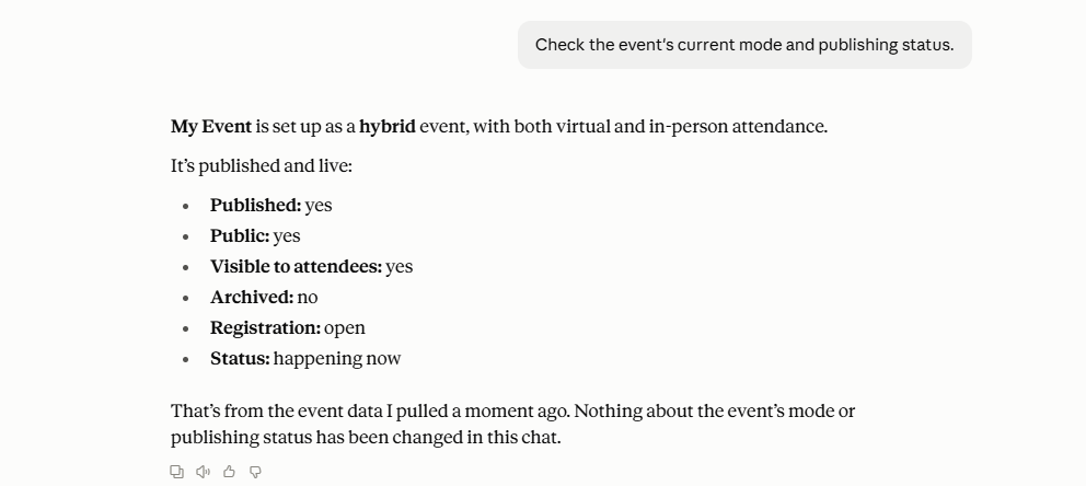 Event's mode