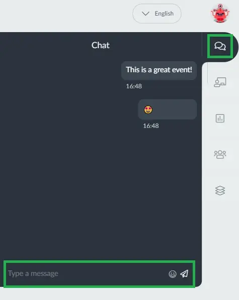 The Chat tab