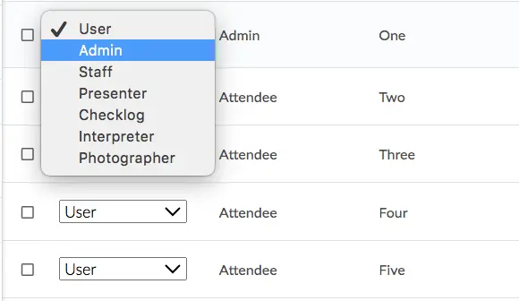  Change the permission level of your attendee