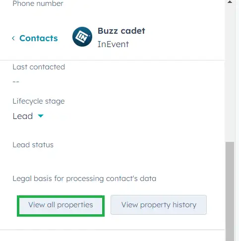 Image showing how to select and view all properties