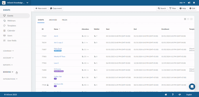 Gif showing the notification setting of booking form that allows only teams of the form owner to be notified