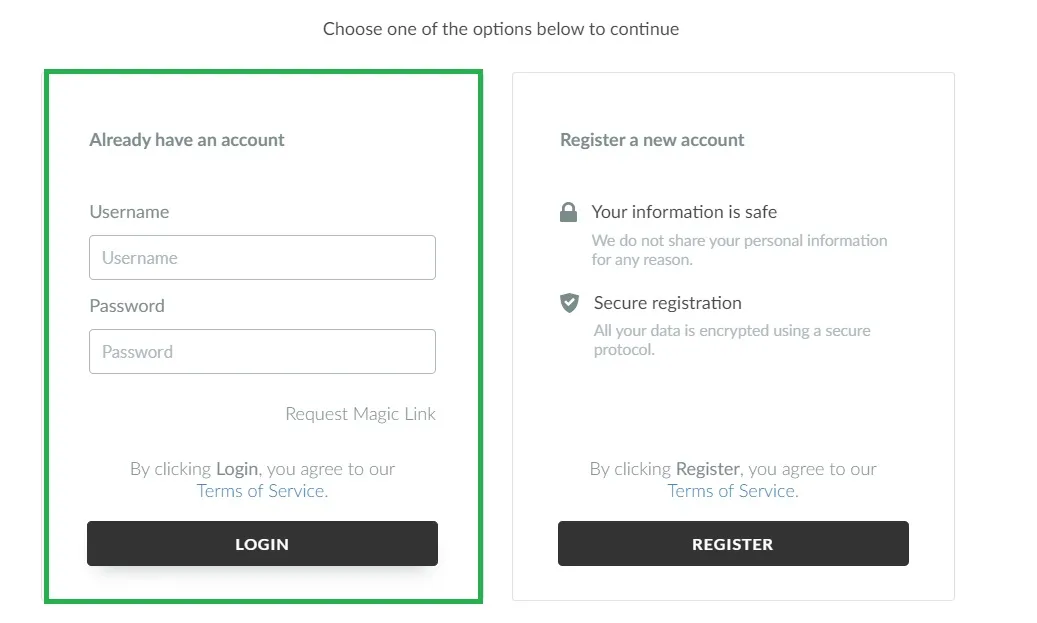 How to login to the Virtual Lobby