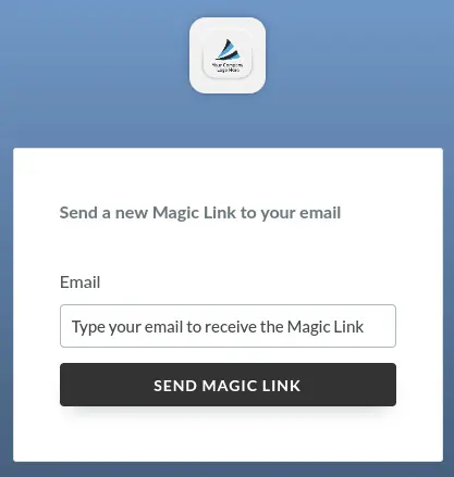  type the same email address used for registration and press Send magic link