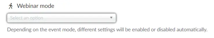 Webinar Mode