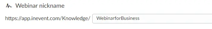 Webinar Nickname