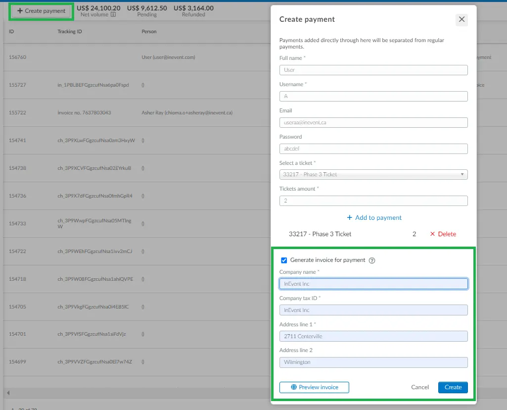  adding the manual payment