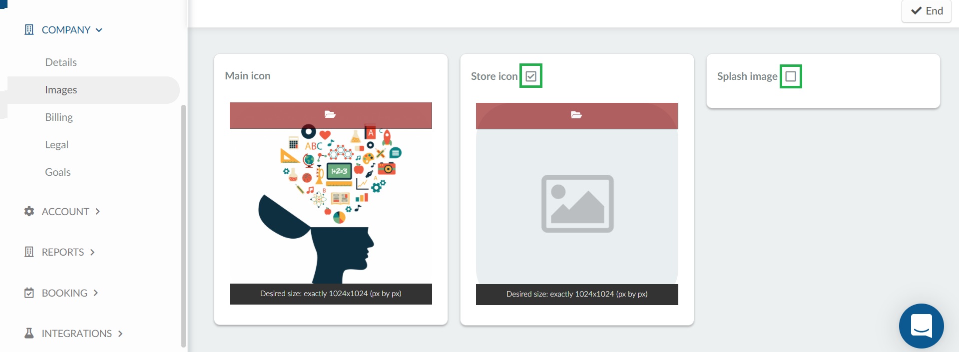 Optional images