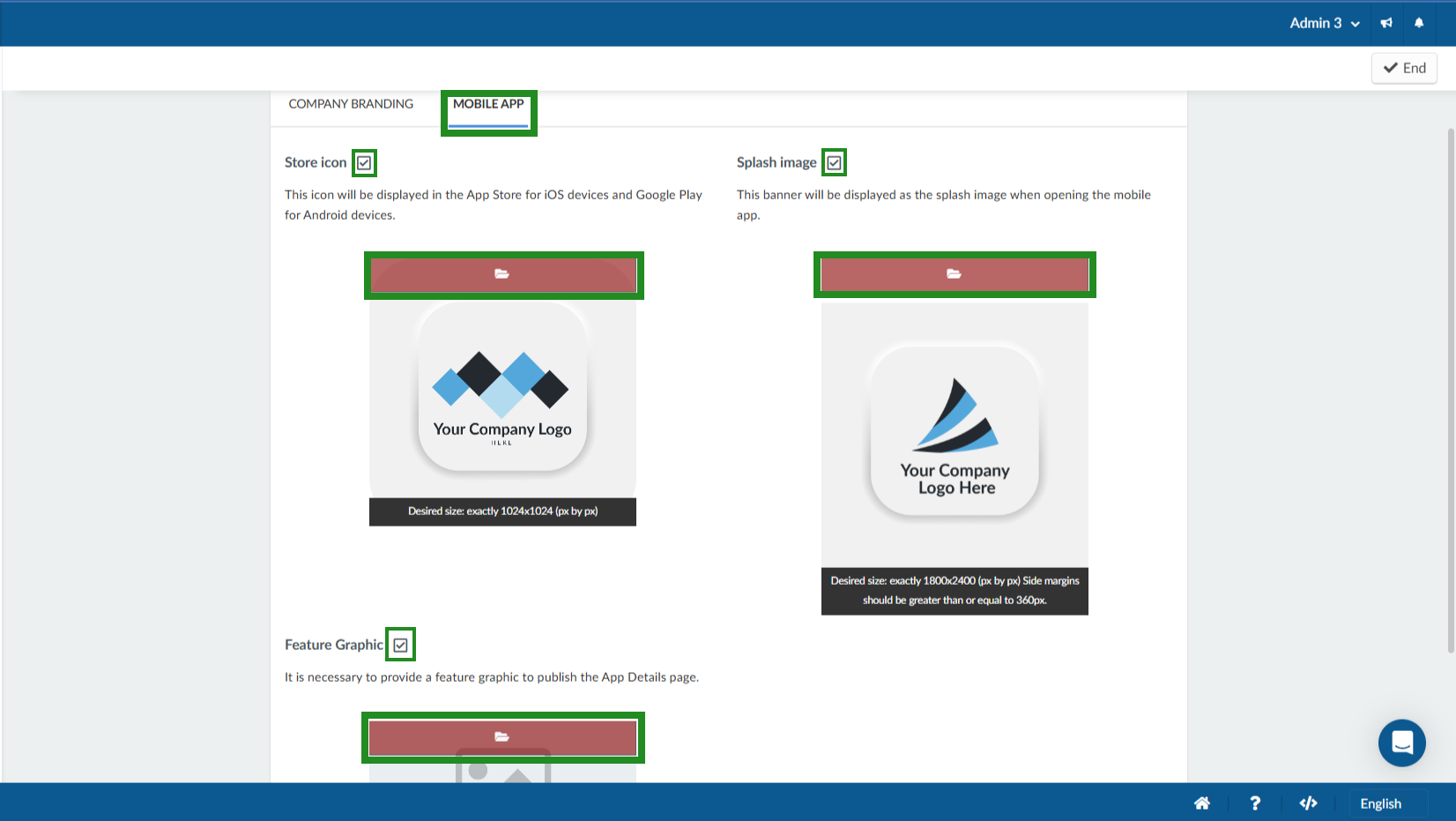 Optional images