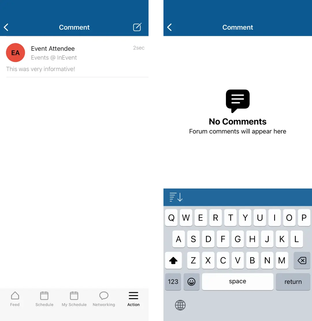 Screenshot showing the Chat Quick menu