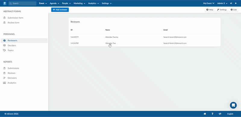 Gif showing how to assign topic and subtopic to reviewer. 