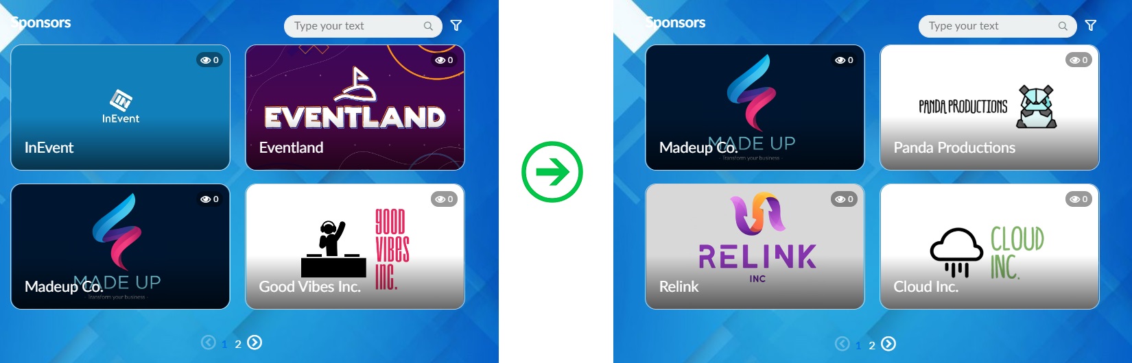 Random sponsors