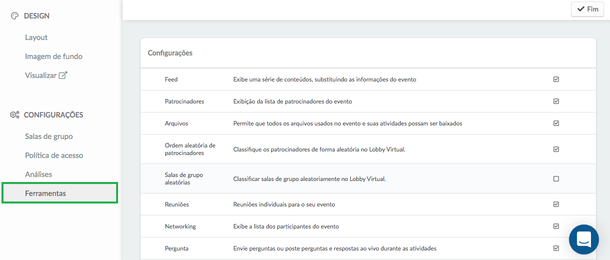 Virtual Lobby tools