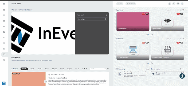 My Agenda in web app