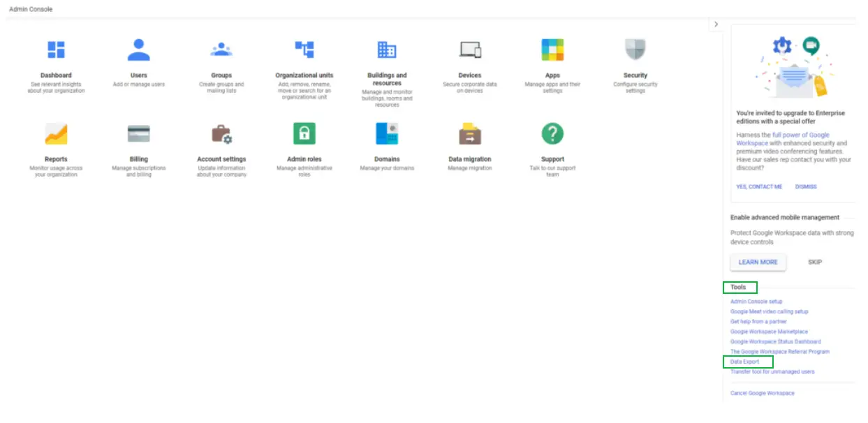 Google Admin Workspace