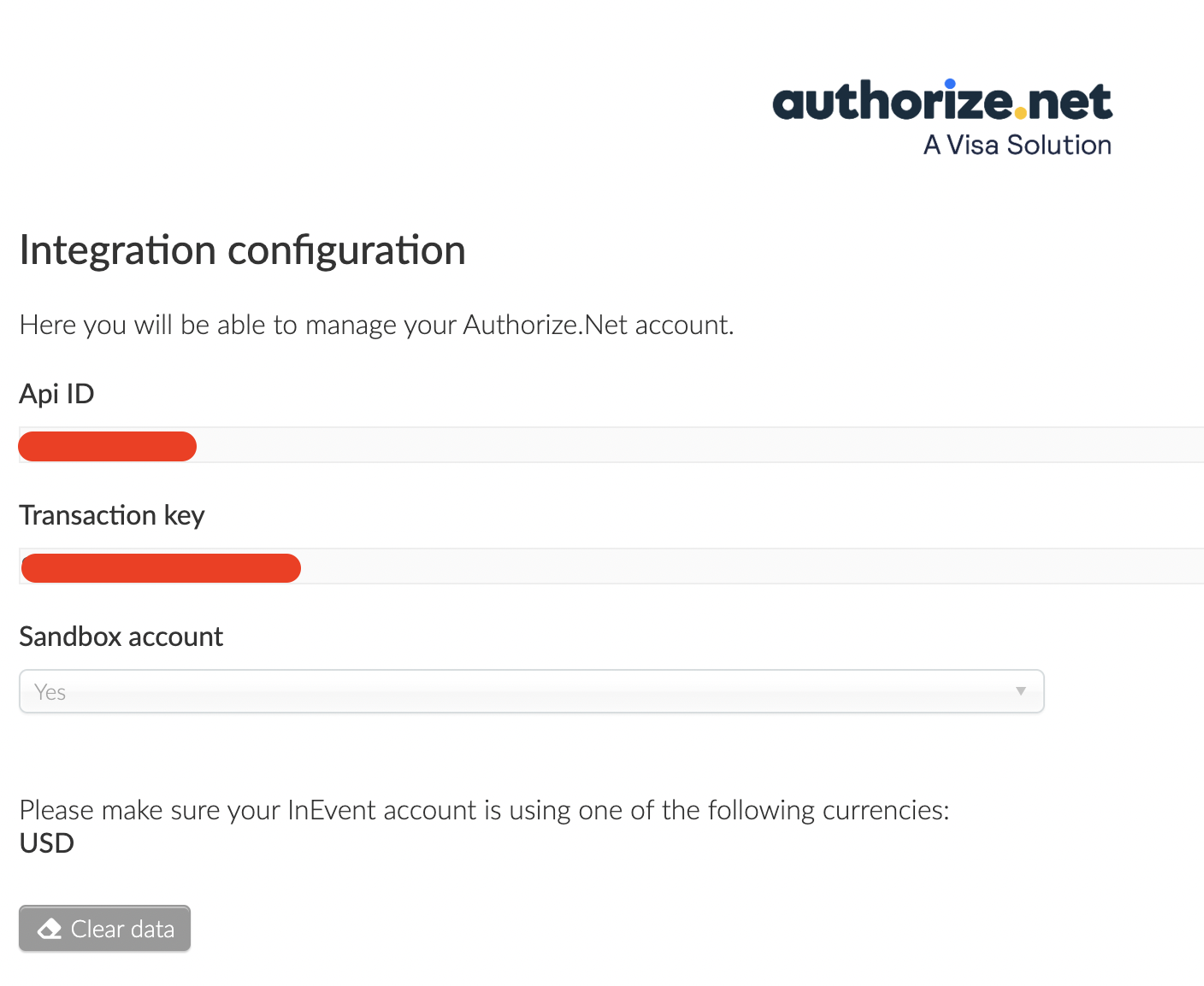 Authorize.Net account