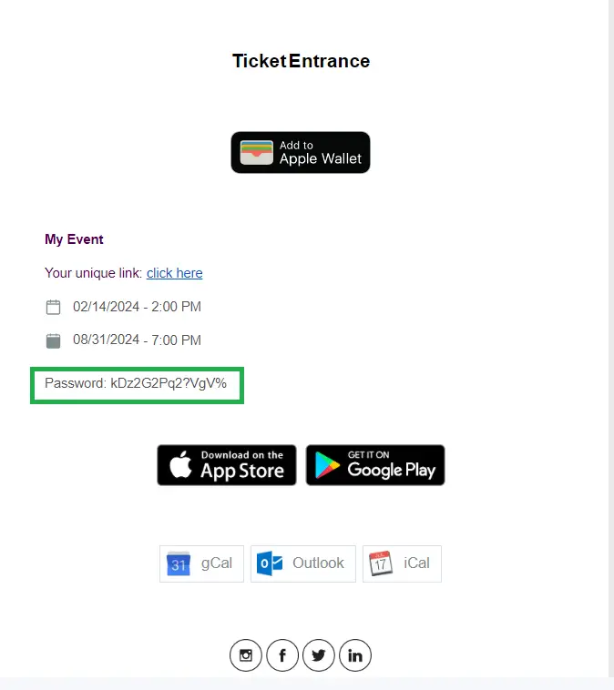 Password field