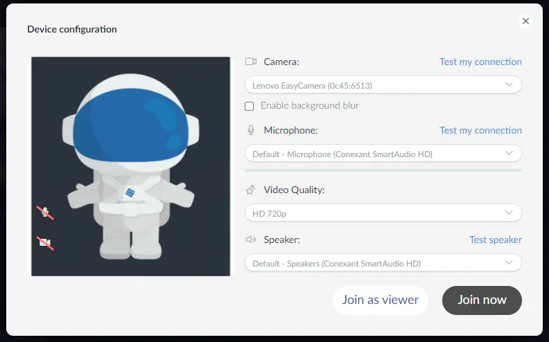 Device configuration