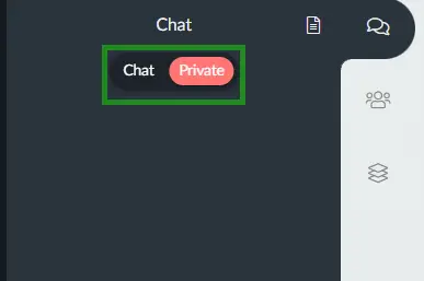 Private chat