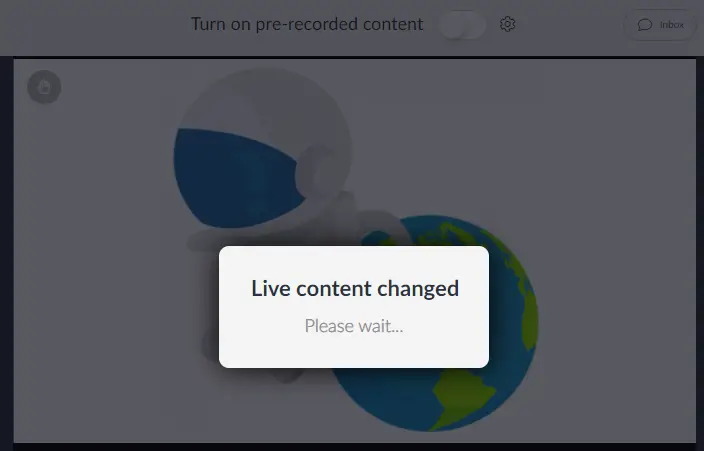 Live content has changed